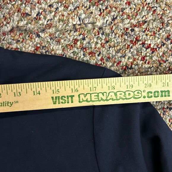 Jason Wu NWOT Women's Navy Snap Front Flap Pocket Bomber Style Jacket Size L - Picture 12 of 15